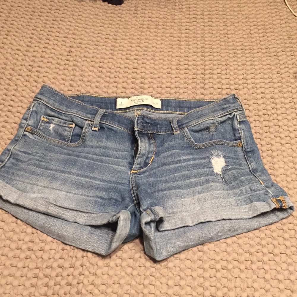 Abercrombie cuffed denim shorts